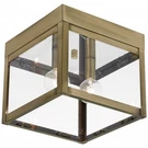 Livex Lighting Nyack 2 Outdoor Ceiling Mount Antique Brass. Fixed Price $233.96.