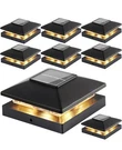 Solar Post Cap Lights Outdoor 8PACK, Black Waterproof Powered Deck Fenc.... Fixed Price $25.00.