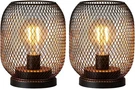 Decorkey Set Of 2 Battery Operated Lamp Led Table Lantern, Golden/bronze. Fixed Price $52.25.