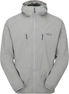 Rab Borealis Jacket Mens Sm Light Zinc Gray Hood Softshell Outdoor Wind Barrier. Fixed Price $99.99.