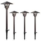 Landscape Lighting Low Voltage Path Lights Oil Rubbed Bronze 4PK Pa.... Fixed Price $123.45.