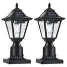 Dariisi 2 Pack Solar Post Lights With Pier Mount Base, 6000K Motion Sensor So.... Fixed Price $86.47.