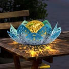 Huaxu Solar Lights Outdoor Decorative Bright Blue Lotus Flower Table Lamp, G.... Fixed Price $132.29.