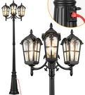 Vianis 3-HEAD Outdoor Lamp Post Light Fixture With Outlet Black Dusk Dawn Lam.... Fixed Price $292.25.