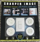 Sharper Image Wireless Remote Led Puck Light Ideal Kitchen, Closets. New. Fixed Price $23.50.