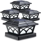 Siedinlar Solar Post Cap Lights Outdoor Glass 2 Color Modes 8 Leds For 4X4 5X5 6. Fixed Price $90.33.