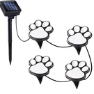 Blunem Paw Print Solar Lights - Outdoor Garden Decoration 4 Led, Cool White. Fixed Price $24.02.