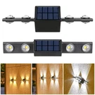 2X Solar Lights Outdoor Waterproof Led Wall Lamps Auto On Off For Pathway Patio. Fixed Price $16.99.