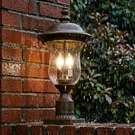 21" Royal Bronze Outdoor Post Light Exterior Vintage Patio Pillar Lamp Fixture. Fixed Price $93.99.