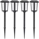 Hampton Bay Callaway Solar Black Outdoor Integrated Led Pathway Light 4-PACK. Fixed Price $33.26.