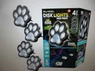 Bell + Howell Paw Print Disk Lights Low Voltage Black Solar Path 4PK. Fixed Price $28.45.