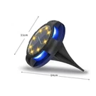 4PACK Solar Ground 12 Led Outdoor Disk Lighting Landscape Yard Garden Lawn. Fixed Price $12.88.