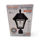 Gama Sonic Baytown Ii Black Outdoor Solar Led Landscape Post Light (105B033) New. Fixed Price $79.00.