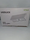 6 Pack Fence Lights Solar Powered Warm White Rgb Up Down Wall. Fixed Price $33.00.