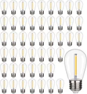 48 Pack S14 Led String Light Bulbs, 1W Shatterproof & Waterproof Outdoor Indoor. Fixed Price $45.64.