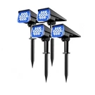 4PCS Blue Solar Spotlights Led Landscape IP65 Waterproof Garden Path Lamp. Fixed Price $56.99.