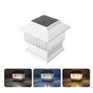 Involux Single Solar Modern #2: Fits 4X4, 4.5X4.5 Post, White, 1 Pack. Fixed Price $31.99.