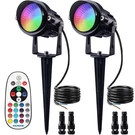 Sunvie 12W Rgb Low Voltage Color Changing Landscape Lights Remote Black. Fixed Price $42.29.