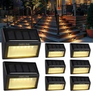 8 Packs Outdoor Solar Deck Lights, Led Step Waterproof Warm White Auto On. Fixed Price $46.88.