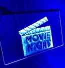 Movie Night Led Light Sign For Game Room, Theater ,bar,man Cave. New!. Fixed Price $29.99.