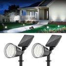 Bonlion Solar Spot Lights Outdoor Cool White, 1000LM Big 2 Pack, Black. Fixed Price $44.99.