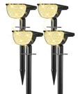 Gkgg Solar Lights Outdoor Waterproof IP65, Powered 4 Pack, Warm White. Fixed Price $43.99.