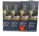 Hampton Bay Trinity Hill 100 Lumen Low Voltage Matte Black Led Path Light 4PK. Fixed Price $89.98.