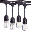 Sterno Home Waterproof Outdoor Led String Lights For Patio, Black, 48 Feet. Fixed Price $24.32.