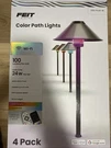 Feit Electric Path Lights 4 Pack Color- Multicolored 18" Height, Brand New. Fixed Price $85.00.