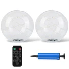 2X Solar Swimming Floating Pool Lights With Remote Control Timer Inflatable Lamp. Fixed Price $41.15.