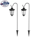 Set 2 Waterproof Led Solar Lanterns With Shepherd Hooks. Fixed Price $28.79.