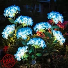 Yaodema Solar Flower Light Led Hydrangea Blue (2 Pack). Fixed Price $34.99.