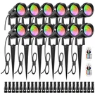 Zuckeo 12W Rgb Low Voltage Landscape Lights, Led Color Changing. Fixed Price $233.98.