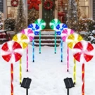 Brightdeck Lollipop Solar Christmas Pathway Lights Outdoor, 10 Pack Led Chris.... Fixed Price $75.70.