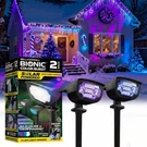 Solar Powered Bionic Color Burst Black 4 Led Path Mode Lights (2-PACK). Fixed Price $25.35.