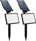 T-sun 2PACK Solar 54-LED Spotlight Outdoor Garden Lamp For Yard Pathway Driveway. Fixed Price $42.99.