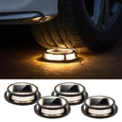 Lutec 4 Pack Solar Driveway Lights, 12 Leds IP67 Waterproof Outdoor Doc.... Fixed Price $57.81.