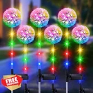 Wdtpro 6 Pack Solar Flower Lights Garden Decor Colorful Dandelion. Fixed Price $49.99.