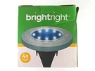 Brightright Outdoor Solar Disk 4 Pack 8 Led Lights Waterproof Landscape Lighting. Fixed Price $26.95.