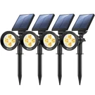 Nekteck 4 Pack Solar LIGHTS,2-IN-1 Outdoor Spotlights Powered Adjustabl.... Fixed Price $62.02.