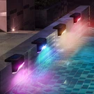Solar Pool Side Lights 4-PACK, Color Changing Waterproof Up Swimming. Fixed Price $28.95.
