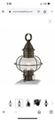 Norwell Post Light- Onion Style. Fixed Price $325.00.