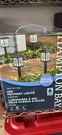 Hampton Bay Low Voltage Black Integrated Led Path Lights Solar 6-PACK. Fixed Price $35.94.