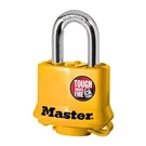 Master 315KA Covered Outdoor Padlock With Key, 3/4" Shackle, Yellow. Fixed Price $26.98.