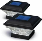 2PK Home Zone Security Solar Post Cap Lights - Outdoor Led Black. Fixed Price $36.00.
