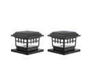 Hampton Bay 3.5 In. X Bronze Outdoor Solar Post CAP(2-PACK). Fixed Price $24.99.