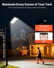 8000W Solar Street Lights 2 Pack, Dusk To Dawn Led Security Flood. Fixed Price $139.99.