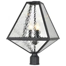 Brian Patrick Flynn For Crystorama Glacier 21" Outdoor Post Light In Black. Fixed Price $314.00.