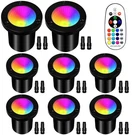 Aoaxl Rgbw Low Voltage Landscape Lights, 16 8W,8 Pack, Multicolor. Fixed Price $127.70.
