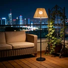 46" Solar Outdoor Floor Lamps For Patio Decor, Rattan Wicker Lights, Hand Woven. Fixed Price $86.99.